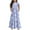 Light Blue, variant on Mikilon Girl's Casual Long Maxi Dress Size 6-12 Years Short Sleeve Ploka Dot Loose Dress with Pockets 4-12 Years