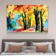 thumbnail image 4 of Póster de lienzo con pintura al óleo de bosque, decoración de dormitorio, paisaje deportivo, decoración de oficina, regalo, estilo marco, 20 x 30 cm, 4 of 8
