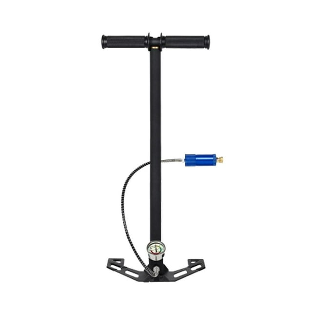 Bomba de aire, bomba de aire de alto rendimiento, 30 MPa, práctica base de mariposa, alta presión 4500 PSI para neumáticos de motor Negro