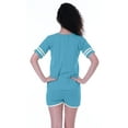 thumbnail image 4 of Moomaya Womens Plain Nightwear Set w/ Shorts Cotton Sleepwear 2 Pcs Nightdresses, 4 of 7