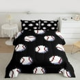 thumbnail image 2 of Manfei Modern Baseball Teens Bedding Comforter Set, Ball Sports Lover Twin Comforter Sets, Cartoon Geometric Reversible Bedding Set, Microfiber Bedroom Decor, 2 Pieces, 2 of 8