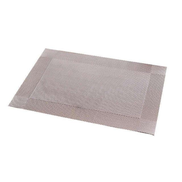 PVC Placemat Kitchen Dinner Table Pad PVC Placemat Heat-resistant Place Mats Coasters Non Slip Tableware Mat