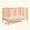 Natural, variant on HARPPA 5-in-1 Convertible Baby Crib, Greenguard Gold Certified, with 3 Mattress Heights, Solid Pine Wood