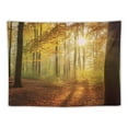 thumbnail image 5 of Creowell Leaves Sun Tapestry Wall Decor Blanket for Home Dorm Short Plush Fabric Lightweight Easy to Hang Multi-functional Wall Art 4 Size Options 40x30inch, 5 of 6