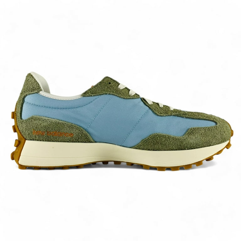 New Balance 327 Dark Olivine Chrome Blue Men's Shoes Casual