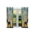 thumbnail image 2 of MKHERT Deer Blackout Window Curtain Kitchen Curtain 26x39 inch, 2 Panels, 2 of 3