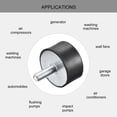thumbnail image 4 of Rubber Mounts 4 Pack M10 Male/Female Vibration Isolator Shock Absorber D50mmxH25mm, 4 of 5