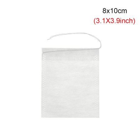 100pcs Convenient Food Grade Empty Corn Fiber Spice Filters Storage Container Scented Tea Pouch Tea Bags 8X10CM