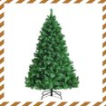 thumbnail image 1 of Patiojoy Pre-Lit Hinged Lifelike Xmas Tree, 6FT Lush Artificial Christmas Tree W/ 828 PVC Tips 350 LED Lights 8 Flash Modes, 1 of 10