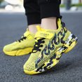 thumbnail image 2 of Zuwimk Boys Girls Kids Sneakers Running Athletic Shoes Breathable,Comfortable,Non-slip,Easy wear,Casual fashion,sport,Little/Big Kid(Yellow,7-8 Years), 2 of 9
