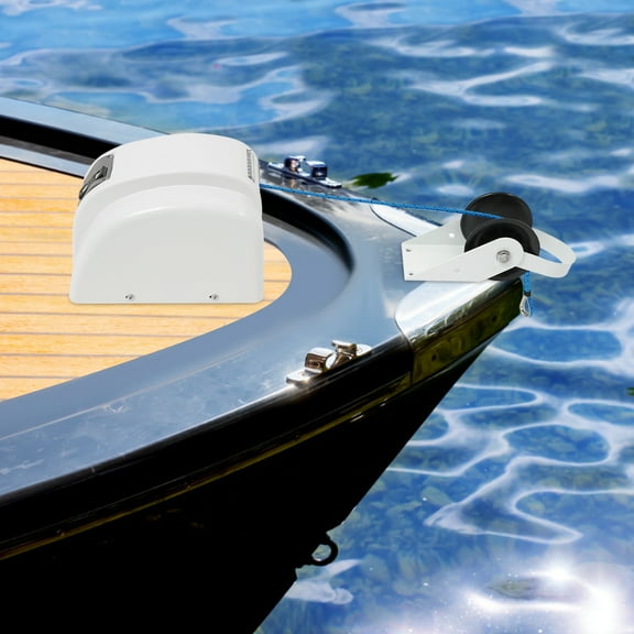 12V Electric Anchor Winch - 45lbs Max Load, 70ft/min Retrieval Speed, Ideal for Speedboats & Small Vessels