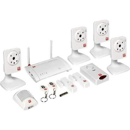 OPLINK Security Triple Shield Wireless Security System with 4 Cameras