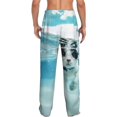 thumbnail image 6 of Mens Pajama Pants, Swimming Cat Goggles Soft Sleep & Lounge Pants for Men, Cuteness Casual PJ Bottoms Pants with Pockets, 6 of 7