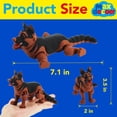 thumbnail image 4 of Figura de perro pastor alemán Maxdecoer impresa en 3D, juguete flexible, 4 of 9