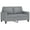 Light gray + Width 54.3", variant on vidaXL Sofa Chair Upholstered Accent Armchair Sofa Comfort Dark Gray Fabric