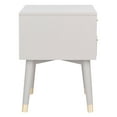 thumbnail image 4 of SAFAVIEH Lyla Mid-Century Retro Silver Cap Nightstand, Grey/Gold, 4 of 11