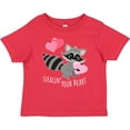 thumbnail image 3 of Inktastic Stealin' Your Heart Cute Raccoon Boys or Girls Baby T-Shirt, 3 of 5