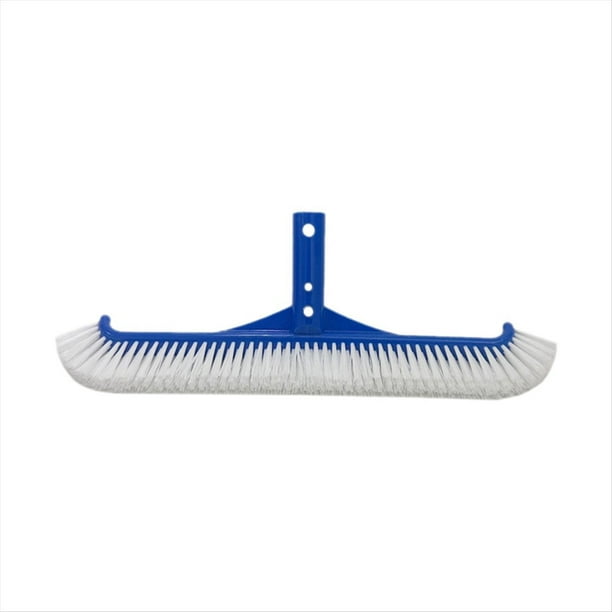 Cepillo para Piscina Cepillo para Natación Cepillo para Piscina de 18 Pulgadas con Cerdas de Plástico en Ambos Lados Cepillo de Limpieza para Piscina Azul