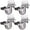 4 brake wheels, variant on Caster Wheels 4pcs Furniture For Bed Universal Wheel 2inch Table Rotating Platform Chair Moving Small Castor For House Hardware ,Quiet and Smooth