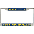 thumbnail image 1 of USS Nicholas FFG-47 License Plate Frame, 1 of 1