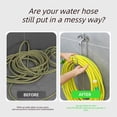 thumbnail image 3 of NOGIS Garden Hose Holder Wall Mount, Heavy Duty Stainless Steel Hose Hanger for Outside, Hose Reel Holds Up To 100Ft, Hose Hook for Garden Hose, Garage, Water Hose, Yard Storage, 3 of 7