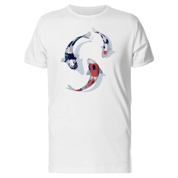 Three Colored Koi Fish Tee Men's -Image by Shutterstock