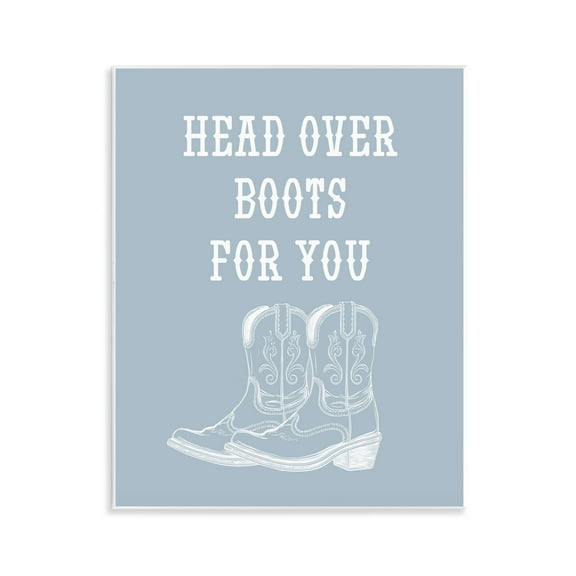 Stupell Industries Head Over Boots For You Fashion Painting Unframed Art Print Wall Art, 11 x 14