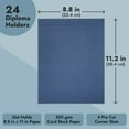 thumbnail image 4 of Best Paper Greetings Certificate Holders, Single-Sided, Navy Blue, 8.5" x 11", 24 Count, 4 of 11