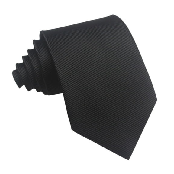 Audhol tie clips for men Men's Mens Necktie Party Tie Tie Striped Classic Woven Wedding Tie Formal Mens Ties Black One Size