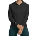 thumbnail image 4 of StSilkitty Sun Protection Hoodie Athletic Jackets for Womens Solid Color Full Zip Long Sleeve Hoodies Pullover Tops, 4 of 8