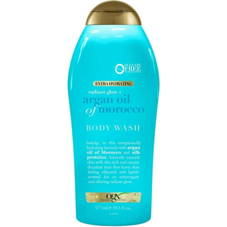 OGX Radiant Glow Argan Oil of Morocco Body Wash 19.5 oz (Pack of 2)