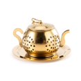 thumbnail image 4 of Sleek Silver 304 Stainless Steel Tea Maker with Integrated Infuser & Leak-Proof Lid – Lightweight, Durable Office Tea Brewer for Mess-Free, Pure Tea Brewing at Home or Work, 4 of 5