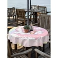 thumbnail image 2 of Outdoor Tablecloths with Umbrella Hole & Zipper, Bears Round Tablecloths 60 Inch, Cute Rainbow Clouds Moon Pink Purple Waterproof Table Cloth, Patio/Pool/Picnic Table Covers, 2 of 8