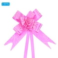 thumbnail image 3 of Unique Bargains 8 Inch Pull Bows Ribbon Gift Wrapping String Rose Pattern Decorative Bow Tie Rose Red 100 Pack, 3 of 5