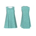 thumbnail image 3 of Bixox Robe Sans Manches à Paillettes Vert Sarcelle pour Femmes avec Poches, Robe Décontractée Longueur Genou pour l'Été-3TG, 3 of 7