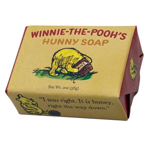 Jabón Hunny de Winnie-The-Pooh del Gremio de Filósofos Desempleados - Hecho en los EE. UU. 2 oz (56 g) Tamaño de viaje Barra de invitados temática de oso Pooh