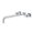 Polished Chrome, variant on Kingston Brass KS6040DX Concord Two-Handle 3-Hole Wall Mount Roman Tub Faucet in Matte Black