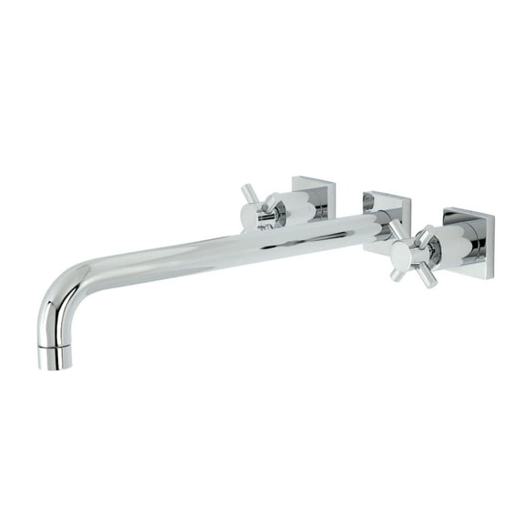 Kingston Brass KS6041DX Concord Two-Handle Wall Mount Roman Tub Faucet, Polished Chrome
