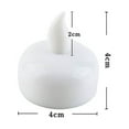 thumbnail image 4 of Yuangui 2pcs Waterproof Floating Candles LED Lights Candle Lamp for Wedding Party Decoration (White), 4 of 10