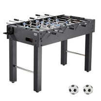 VEVOR Foosball Table, 48 inch Standard Size Table, Indoor Full Size Foosball Tables for Home, Family, and Game Room, Durable Soccer Set, Includes 2 Balls, Score Keeper, and 2 Cup Holders
