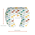 thumbnail image 2 of Jolly Jumper Baby Sitter Nursing Pillow - Dinosaurs | 100% Cotton, Hypoallergenic Support Cushion for Breastfeeding, Sitting & Lounging | Made in Canada, 2 of 2