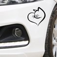 thumbnail image 4 of Adorable Cats Heart Reflective Sticker PVC Easy Apply Rear Window, 4 of 8