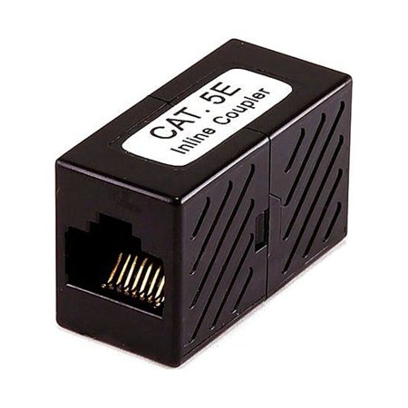 UPC: 0844660072836 | Monoprice Cat5e Inline Coupler Black 107283