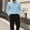 495#Light Blue, variant on Men's Corduroy Pullover Polo Shirt Long Sleeve Slim Fit Business Casual Golf Top