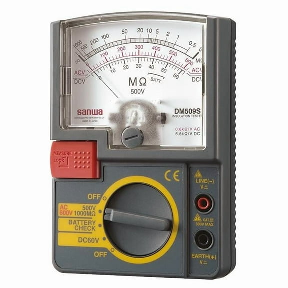 DM509S | 500V Analog Insulation Tester / Portable Insulation Resistance Meter
