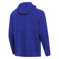 thumbnail image 3 of Men's Antigua Heather Royal Chase Elliott Spikes Quarter-Zip Pullover Hoodie, 3 of 3