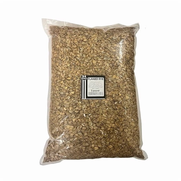 Toasted Flaked Rye (1 lb) for Brewing – Pre-Gelatinized Rye Flakes for Beer Making, Home Brewing & Mash Ingredients