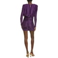 thumbnail image 2 of Endless Rose womens  Fluid Shoulder Pad Mini Dress, m, Purple, 2 of 3