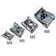 thumbnail image 1 of 10 clips tipo U de acero para muelles de coche M4/M5/M6/M8 con rosca de 8 mm, 5 mm, 6 mm y 4 mm para tuercas de láminas para automóviles, motocicletas, scooters, ATV y ciclomotores., 1 of 5