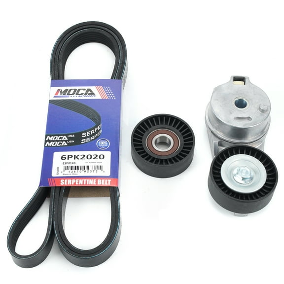 MOCA AUTOPARTS Serpentine Drive Belt Component Kit Fit for 2009-2010 Dodge Ram 2500 1500 Truck & 2011-2018 Ram 3500 Truck V8 5.7L